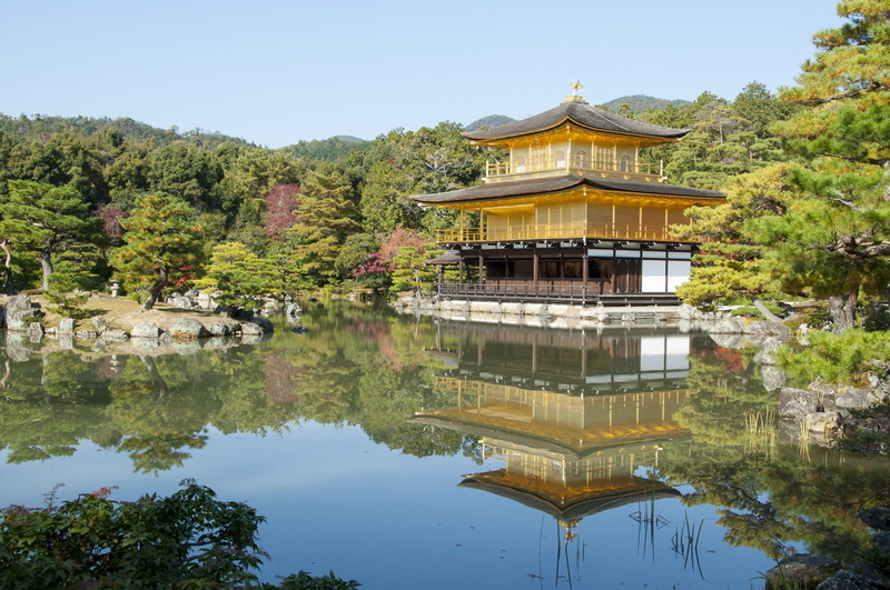 plant, nature, ancient, temple, belief, religion, architecture, place of worship, lake, outdoors, 2K, japan, waterfront, tree, built structure, building exterior