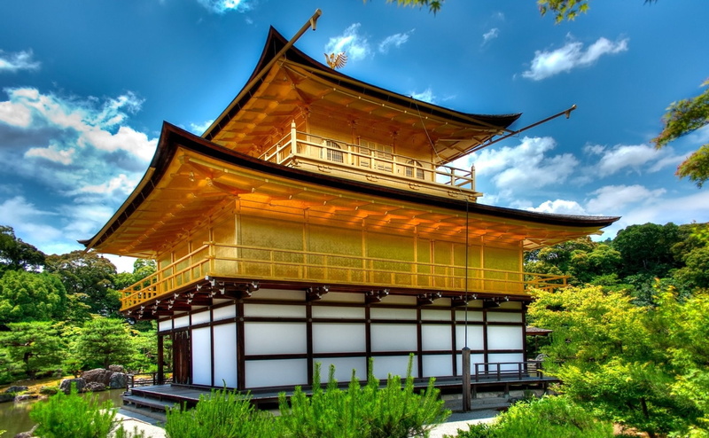 1080P, Kinkaku-ji, Japan, The Golden Pavilion, Temples, Kyoto