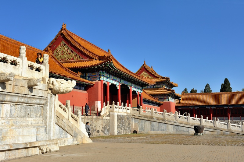 ancient, built structure, ancient civilization, religion, building, beijing, blue, classical style, royalty, belief, no people, building exterior, the past