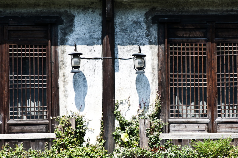 the mottled, architecture, huizhou architecture, white, the ming and qing dynasties, building exterior, window frame, outdoors, residential district, wood frame