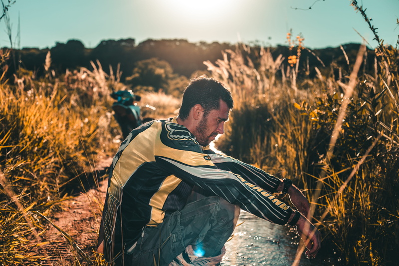plants, motorcycle, real people, sand, terrain, bike rider, growth, focus on foreground, motorcyclist, rider, dirtbiker, transportation system, long, young men