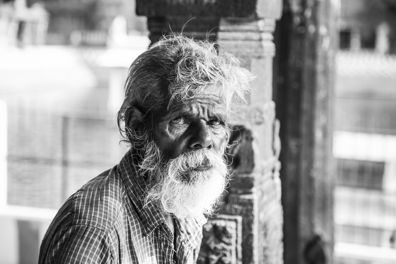 social issues, shirt, blur, outdoors, man, day, beard, real people, wrinkled, portrait, grey hair, senior adult, elderly, city, men, photography, mustache