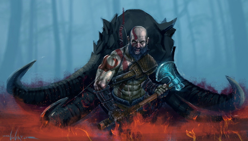 video, 1080P, war, adventure, slash, hack, warrior, new, norse, fantasy, action, beginning, kratos, game, fighting, god, ascension