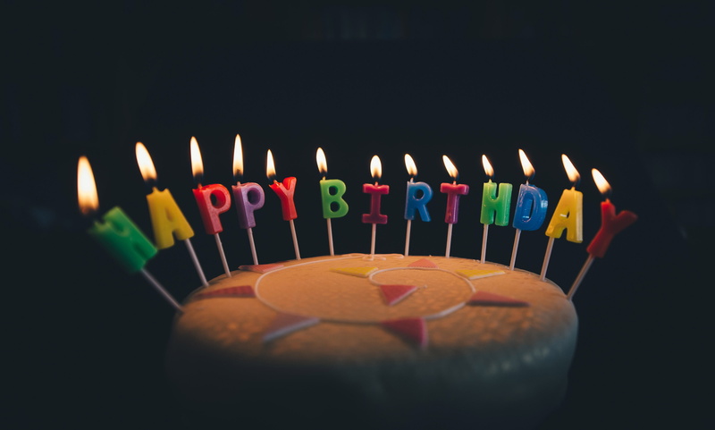candle, public domain, sweet, black background, happy birthday images, food, temptation, photos, indoors, Happy Birthday, decoration, Candles, food and drink