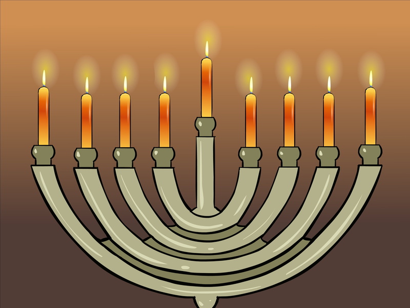 festival, chanukah, hanukiah, menorah, jewish, candle, holiday, hanukkah, 2K, candelabrum