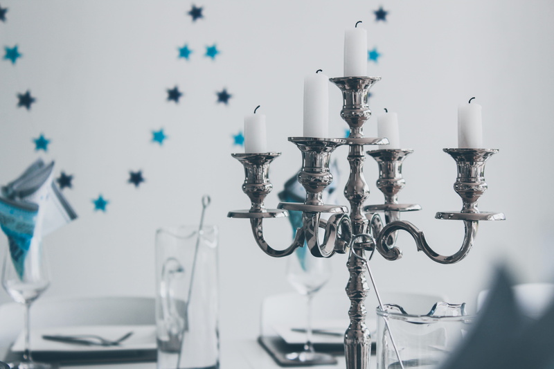 indoors, day, faucet, candlestick holder, metal, selective focus, gray, pattern, electric lamp, silver colored, focus on foreground, lighting equipment
