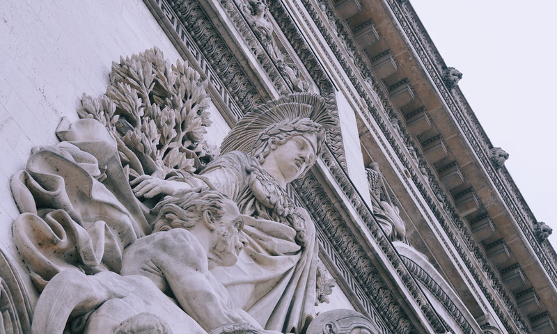 history, the past, religion, angle, white, craft, art and craft, male likeness, tourism, low, photography, arch, human representation, skyline, building exterior