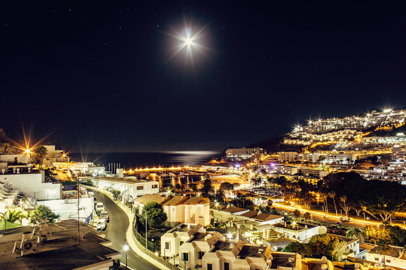 light, travel destinations, outdoors, sight, street, moon, dawn, architecture, buildings, night, moonlight, modern, travel, hotel, high angle view, residential district