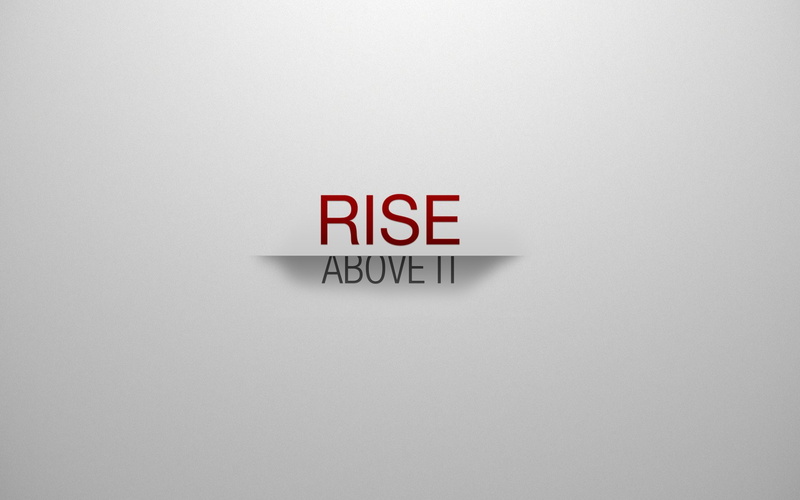 Motivational, 1080P, rise, text, black, red, Minimalist, Misc