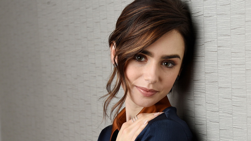 4k, collins, lily, Lily Collins, photo, 4K