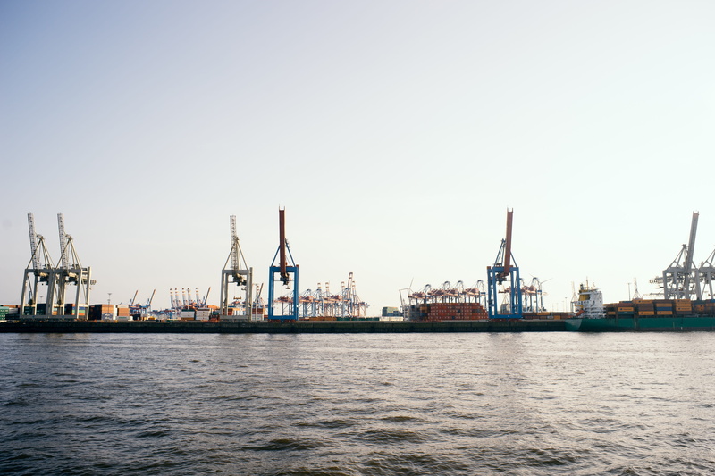 equipment, loading, 4K, trading, Hamburg Harbour, shipyard, mode of transportation, container, crane - Construction Machinery, no people, architecture