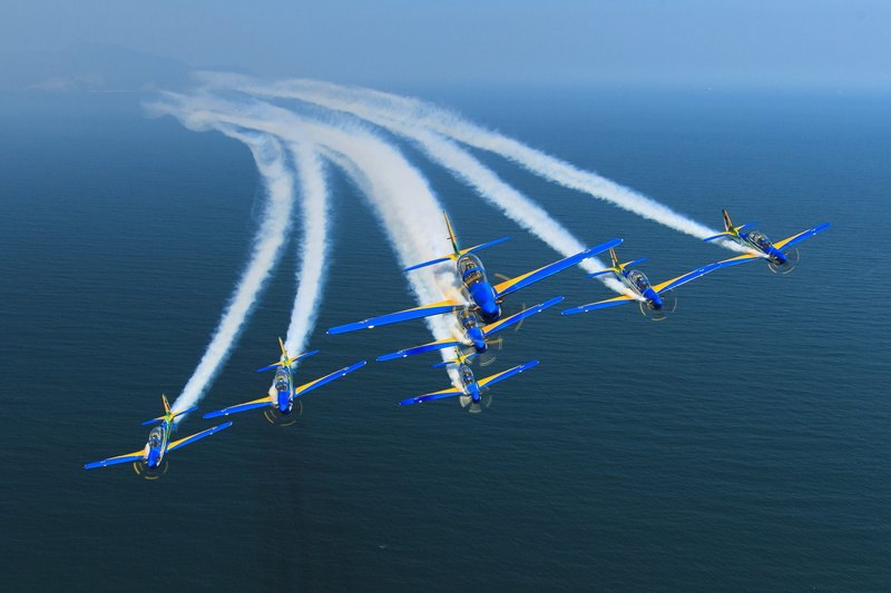 Rio de Janeiro, aircraft, 2K, smoke, Brazil, Air force of Brazil, FAB, The air force of Brazil, The Squadron Smokes, sea