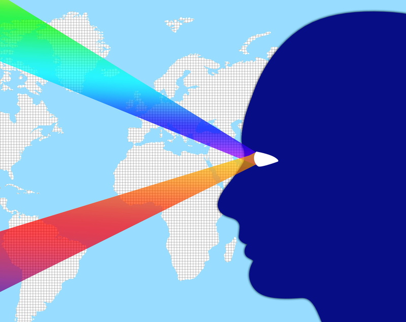 chart, globalization, spying, profile view, adult, world, meaning, silhouette, people, global, worldwide, earth, globalise, analyzing, growth, blue, worldwide observation