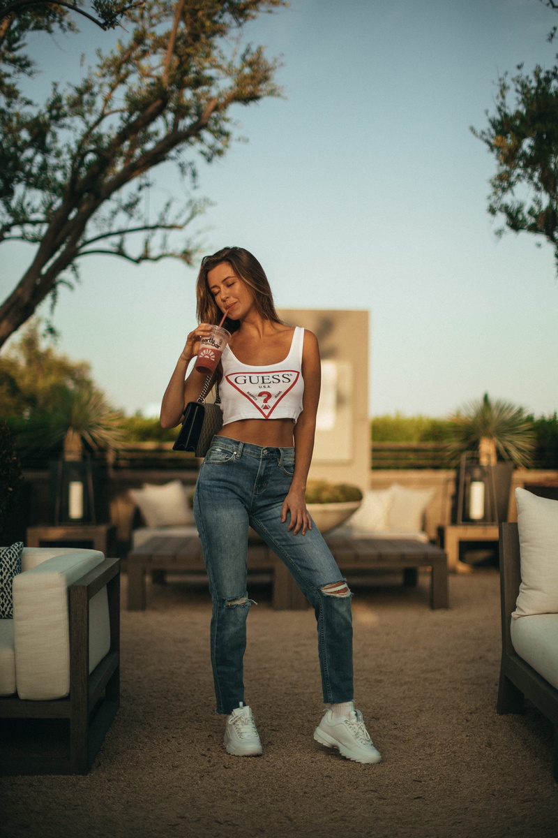 using Phone, women fashion, denim, fashion, looking, plastic, leisure Activity, cute, denim wear, portrait, drinking smoothie, comfortable, only Women