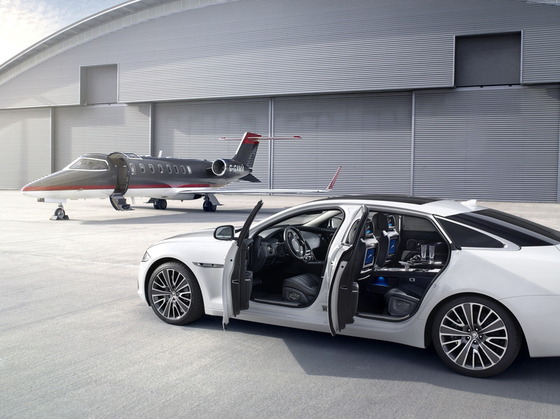 review, Jaguar XJ, test drive, supercar, X351, luxury cars, 4K, aircraft, runway, sports car