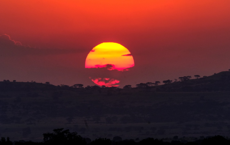 tranquility, 5K, orange color, uganda, space, tranquil scene, africa, environment, beauty in nature, outdoors, tree, silhouette, scenics - nature, cloud - sky