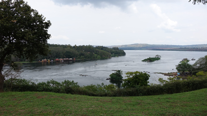 nature, land, grass, view, uganda, beauty in nature, sea, outdoors, the source of the river nile, transportation, cloud - sky, growth, beach, nautical vessel