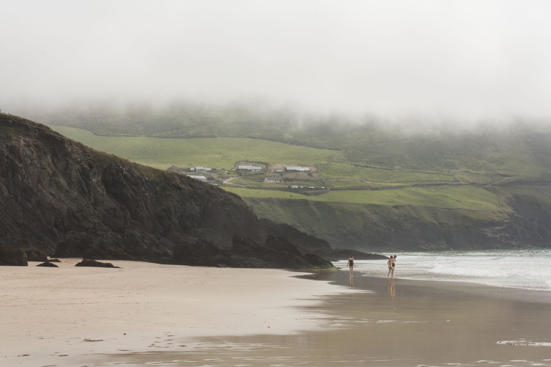 water, mountain, 4K, nature, fog, day, no people, outdoors, péninsule de dingle, scenics - nature, environment, contrast, sky, sea, tranquil scene, tranquility