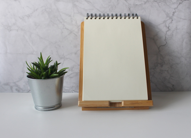 food, plant, diary, write, container, green color, copy space, close-up, empty, presentation, enter, white color, food and drink, desk, potted plant, font