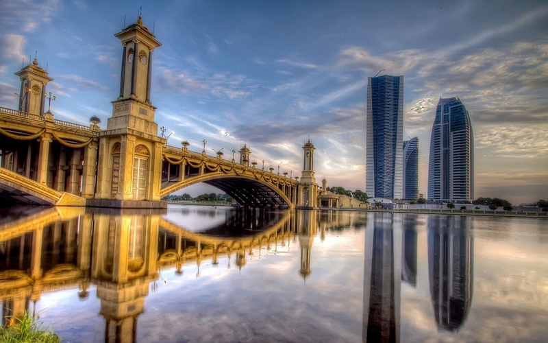 built structure, travel destinations, water, office building exterior, nature, Cities, reflection, city, waterfront, architecture, travel, tourism, no people