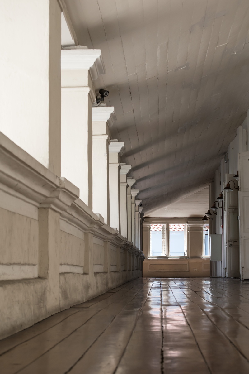 malaysia, brick, absence, ceiling, shadow, floor, architecture, colonnade, light, in a row, empty, built structure, georgetown, the way forward, day, flooring