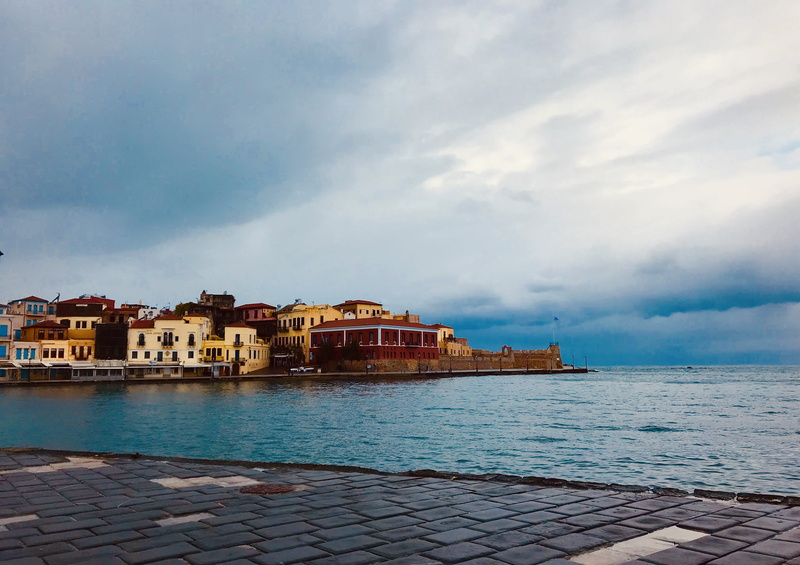 boardwalk, land, pier, outdoors, tourism, beauty in nature, no people, chania, transportation, path, city, nature, dock, sky, port, 4K, hotel, building