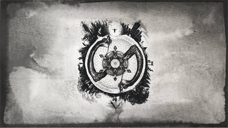 monuments, The Amanuensis, monochrome, artwork, 1080P
