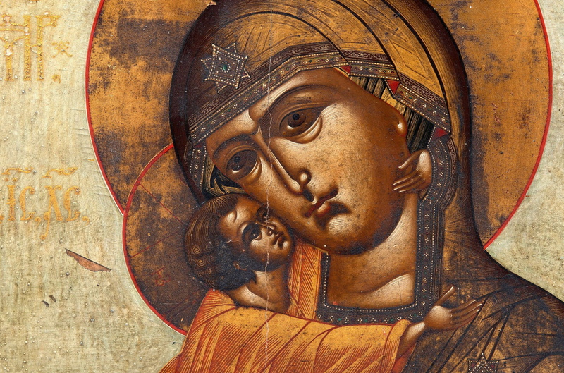 religious painting, Theodore, The Icon Of The Mother Of God, 2K, XIXв