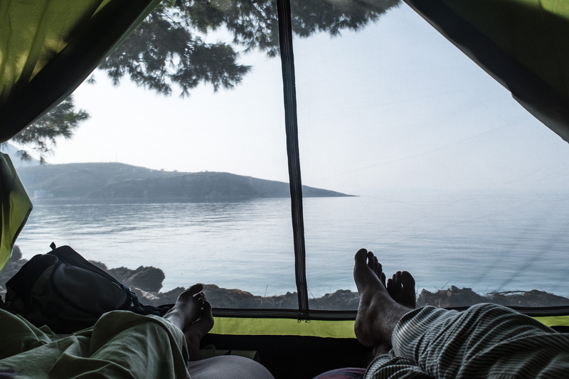 camp, real people, nature, human body part, places, one person, sky, personal perspective, horizon, amazing, lying down, low section, leisure activity
