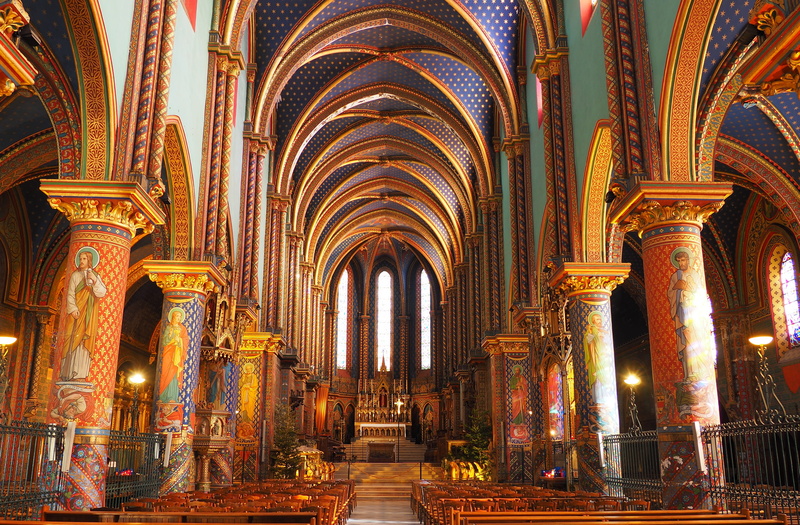 spirituality, arch, abbey, altar, 4K, michel st of frigolet, belief, architecture, ornate, religion, aisle, ceiling, the past, travel destinations, indoors