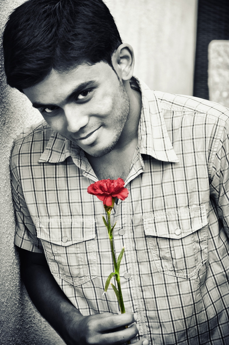 enchantment, honey, heart, fling, menswear, 4K, people, passion, flirt, flower head, young men, flowering plant, one Person, friendship, front view, plant