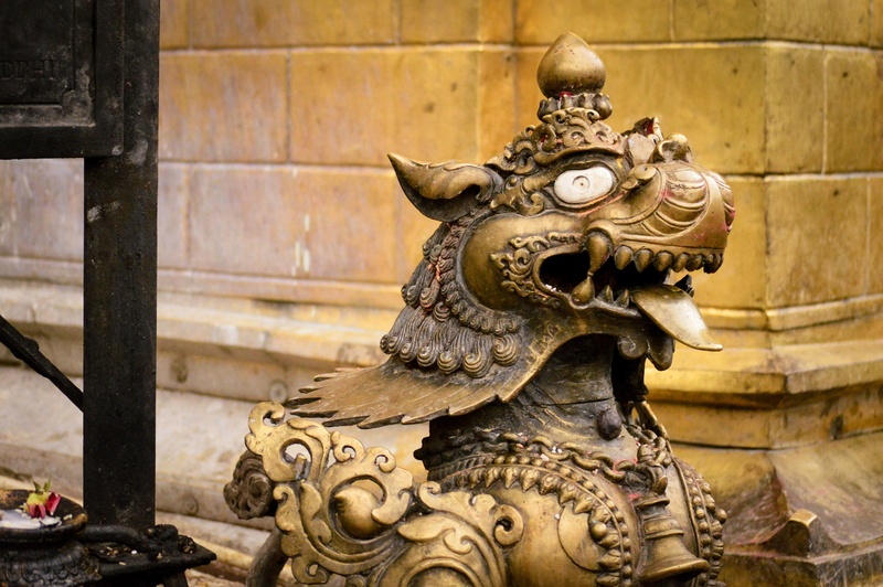 representation, built structure, outdoors, craft, antique, spirituality, sitakund, statue, gold colored, religion, the past, swayambhunath temple, 4K