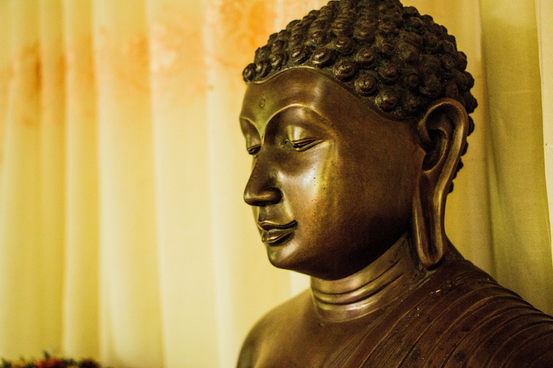 statue, belief, indoors, buddhism, human representation, spirituality, Mahamevnawa, asia, no people, temple - Building, Buddha, gold colored, sculpture