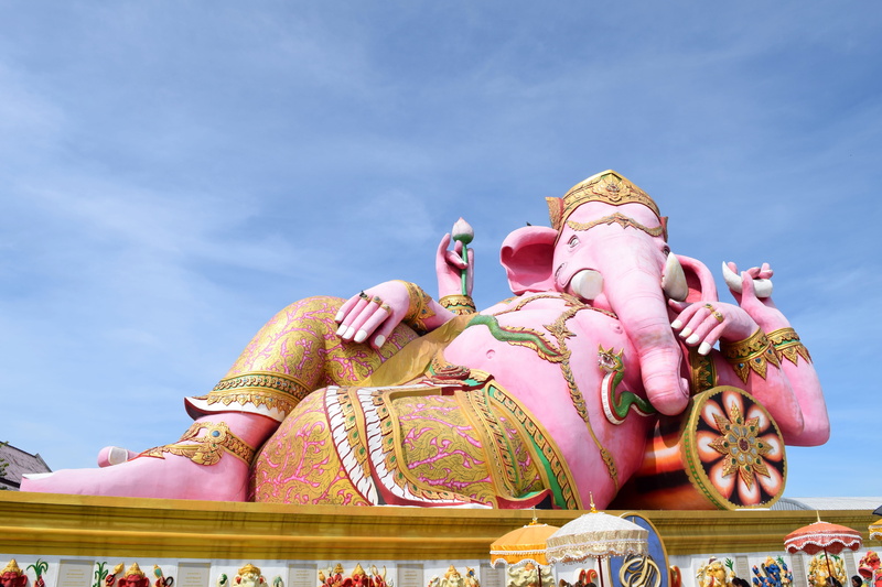 outdoors, buddhism, representation, human representation, 5K, sky, deity, cloud - sky, figure, religion, ornate, belief, creativity, worship, male likeness