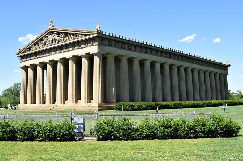 landmark, grass, tourism, travel, athens, no people, plant, famous Place, greece, sunlight, column, museum, art and craft, park, parthenon, america, replica