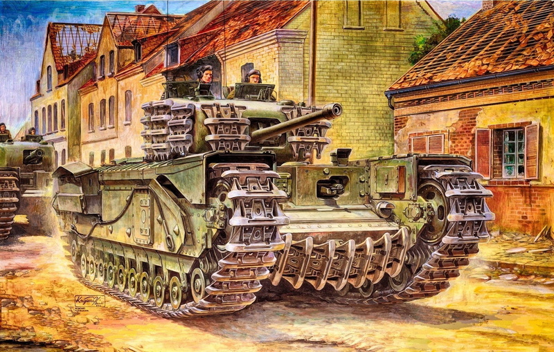 Tanks, Churchill tank, 1080P, Tank, Artistic