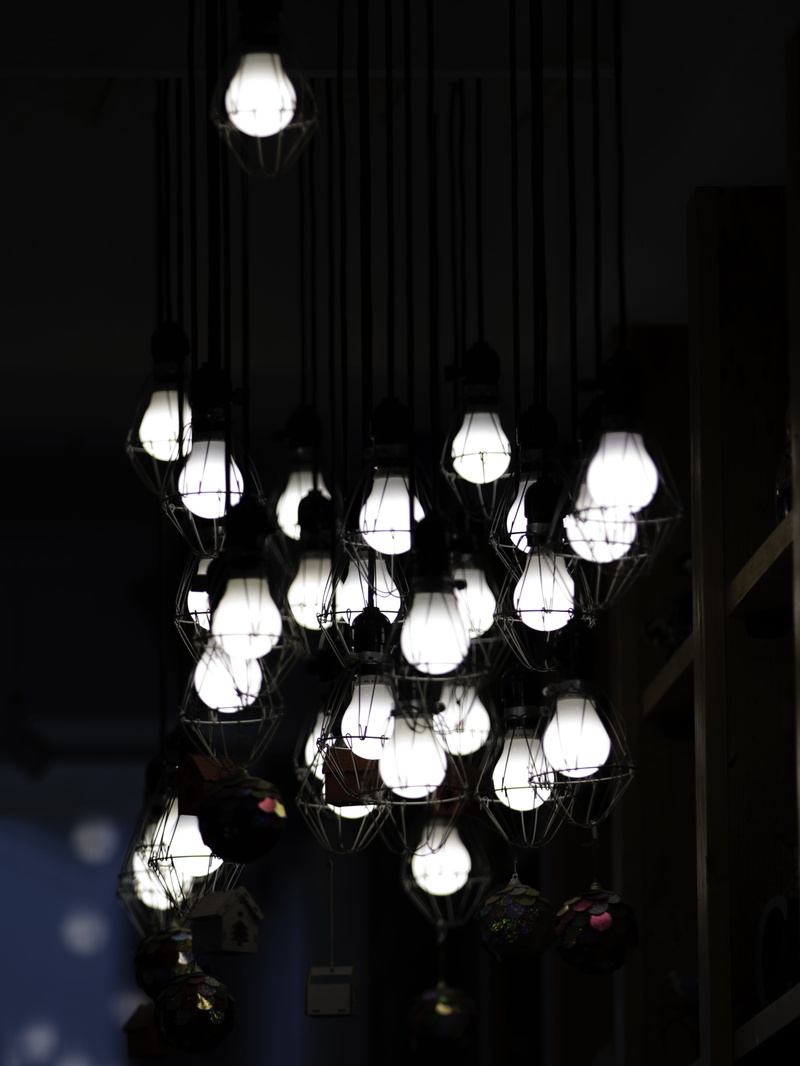 flare, light - natural phenomenon, chandelier, ceiling light, neon, market, indoors, luxury, lights, home interior, room, lighting equipment, lampshade