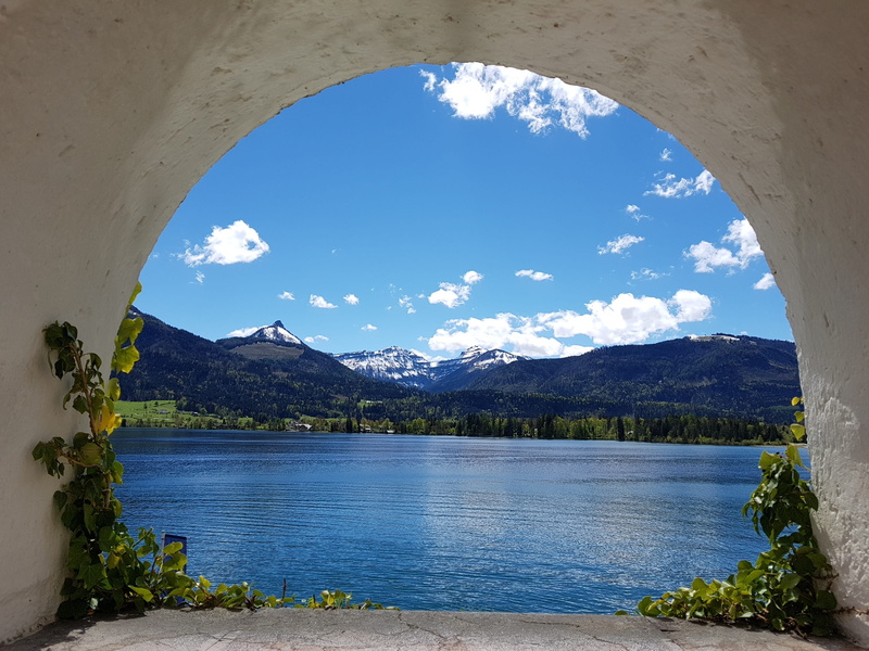 pretty pictures, river, blue, beauty in nature, travel, cloud - sky, tranquility, austria, mountain range, tranquil scene, 2K, day, body, peace, in the front dark humor
