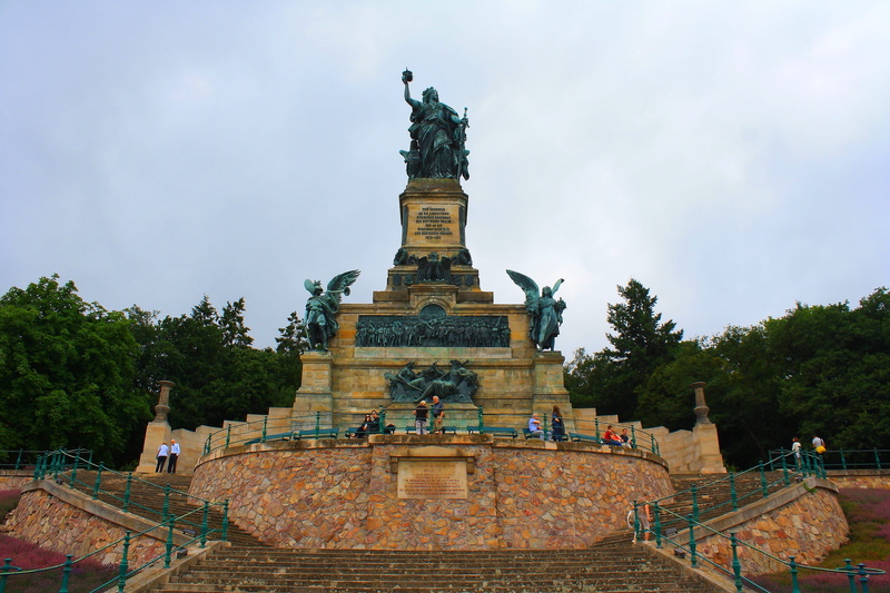 art and craft, representation, tree, the past, rüdesheim, germania, sculpture, built structure, places of interest, the niederwalddenkmal, plant, human representation