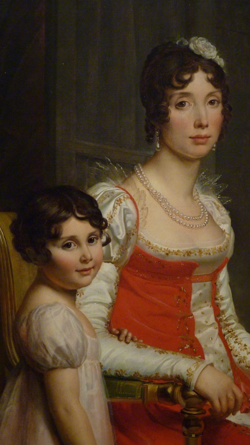 looking at camera, young adult, togetherness, bonaparte, child, two people, queen of spain, julie, Zenaide Bonaparte, women, people, Julie Clary, females
