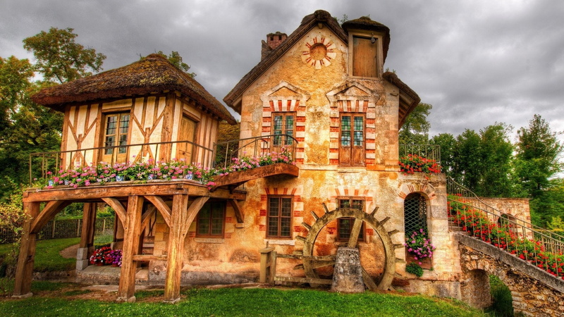 Hamlet House, Watermill, HDR, Architecture, House, 1080P, Buildings