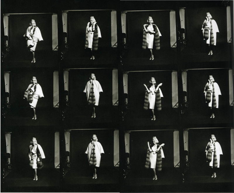 male likeness, indoors, in a row, group, people, women, monochrome, group of objects, architecture, side by side, 2K, black color, Marilyn Monroe, representation