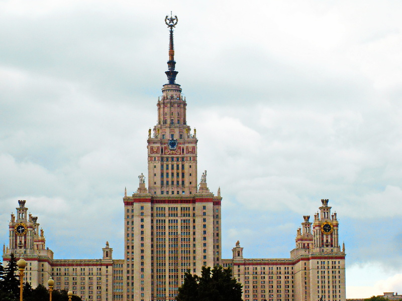 apartment, lomonosov, building, skyscraper, stalin, nature, city, sky, university, building exterior, built structure, history, outdoors, cityscape, facade