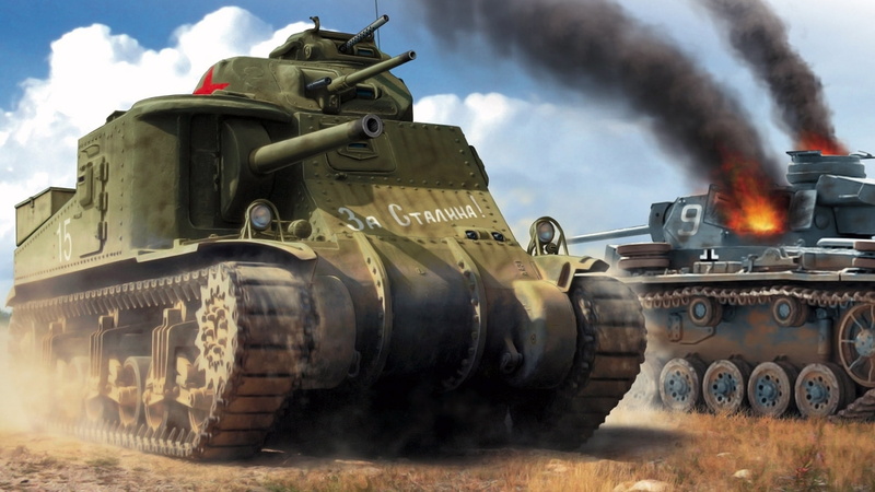 USSR, 1080P, Lee, American medium tank, For Stalin