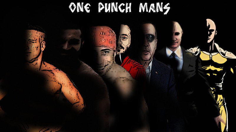 1080P, One-Punch Man, anime, memes, Vladimir Putin
