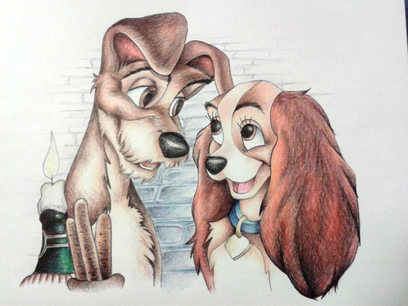 lady, tramp, 1080P, disney