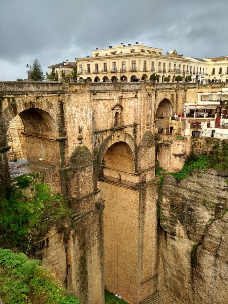 old, architecture, tree, travel, city, architectural column, history, malaga travel, bridge, built structure, round, arch, old ruin, stone, concrete, tourism