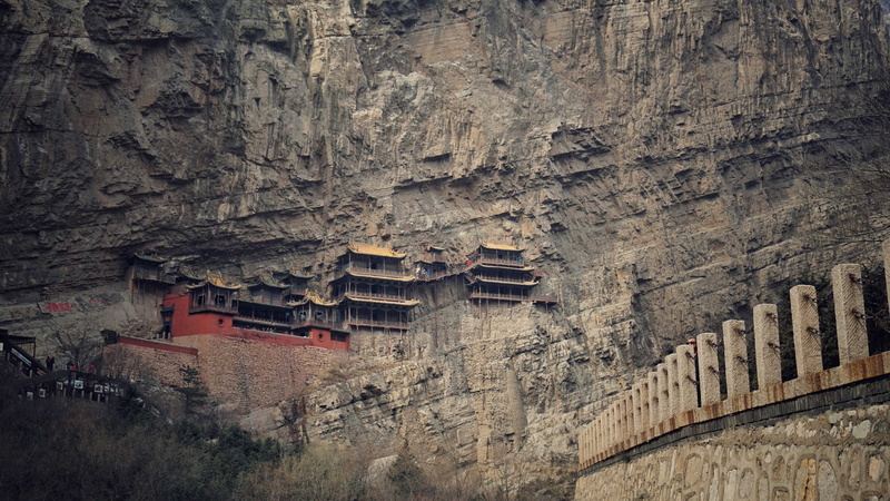 solid, untitled, china, wall, history, architecture, low angle view, rock, 1080P, buddhism, built structure, formation, rock formation, no people, rock - object