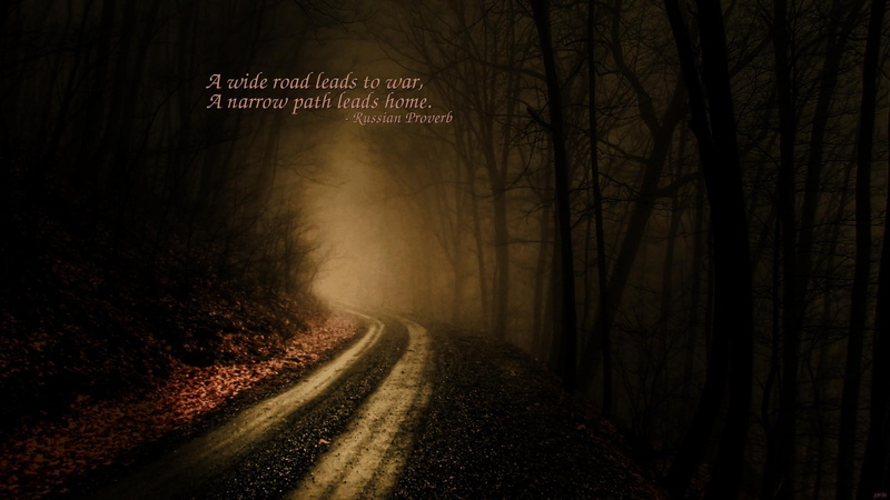 2K, bare, proverb, russian, trees, brown, 2560x1440, quotes, poster