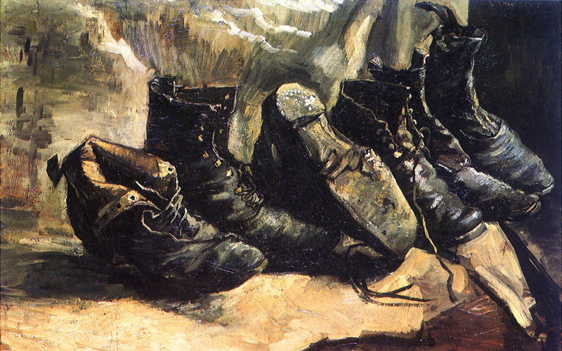 gogh, paintings, 1080P, van, shoes, vincent
